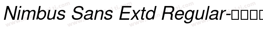 Nimbus Sans Extd Regular字体转换